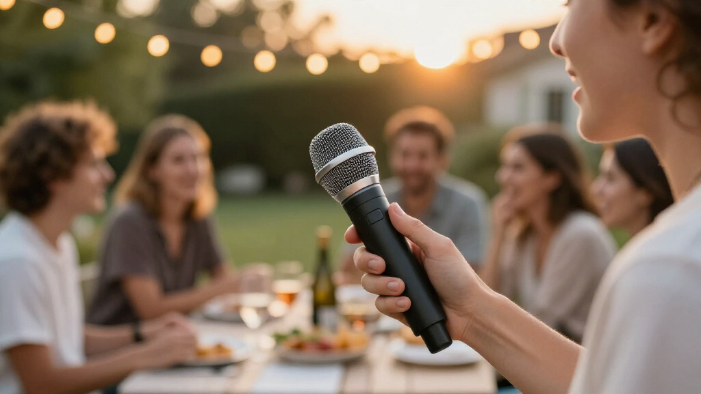 portable Bluetooth karaoke microphones