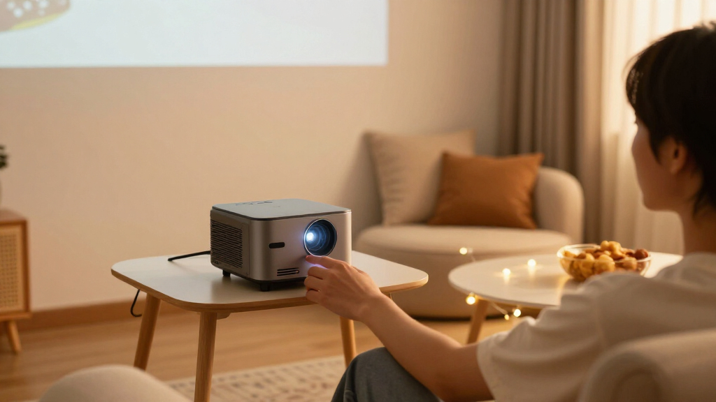 mini projector for small apartment movie nights