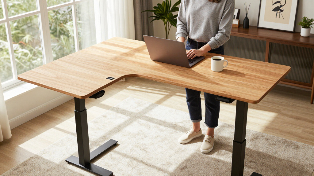 best L-shaped standing desk electric