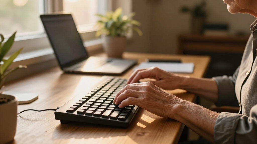 ergonomic keyboard for seniors
