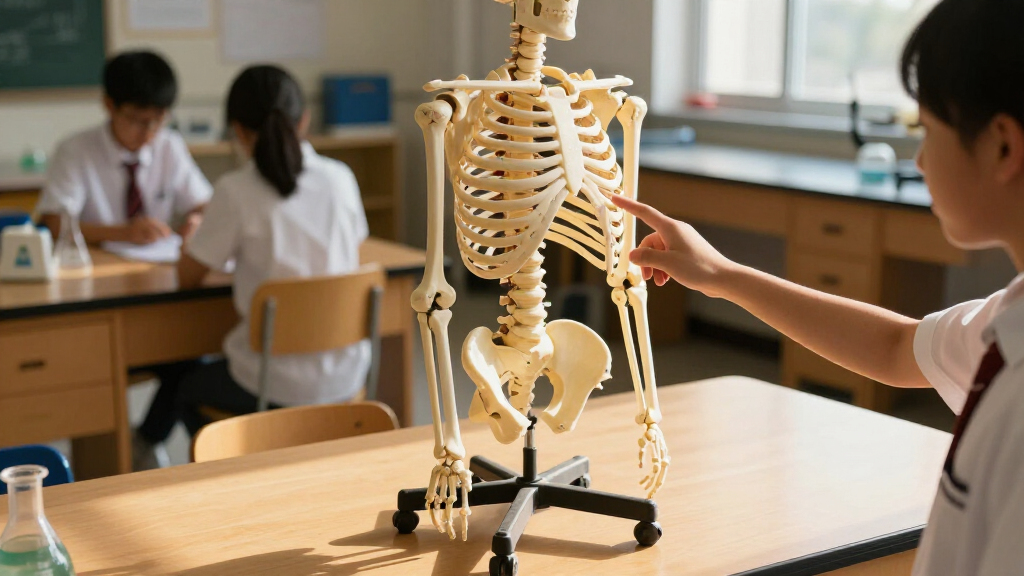 human skeleton models for students