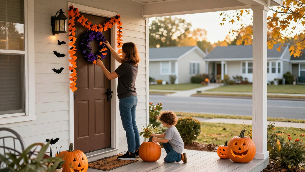 Halloween door decorations