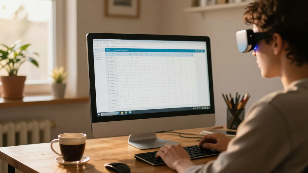 best eye care monitor for long bookkeeping sessions
