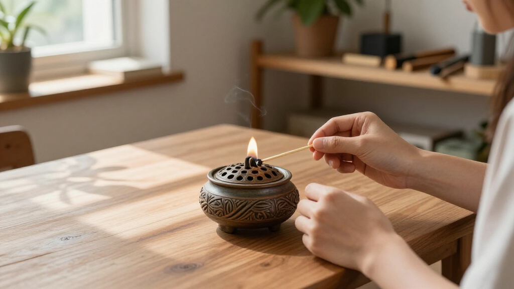 incense burner ceramic handmade style