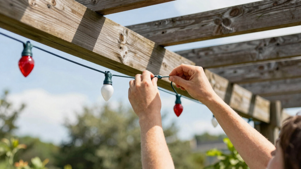 patriotic outdoor string lights