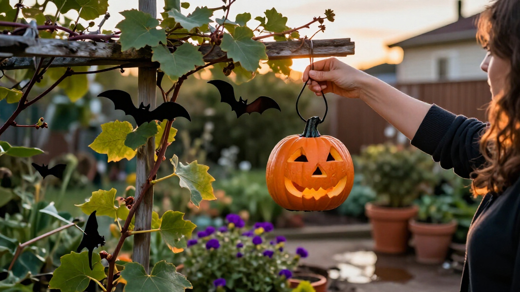 spooky garden decorations