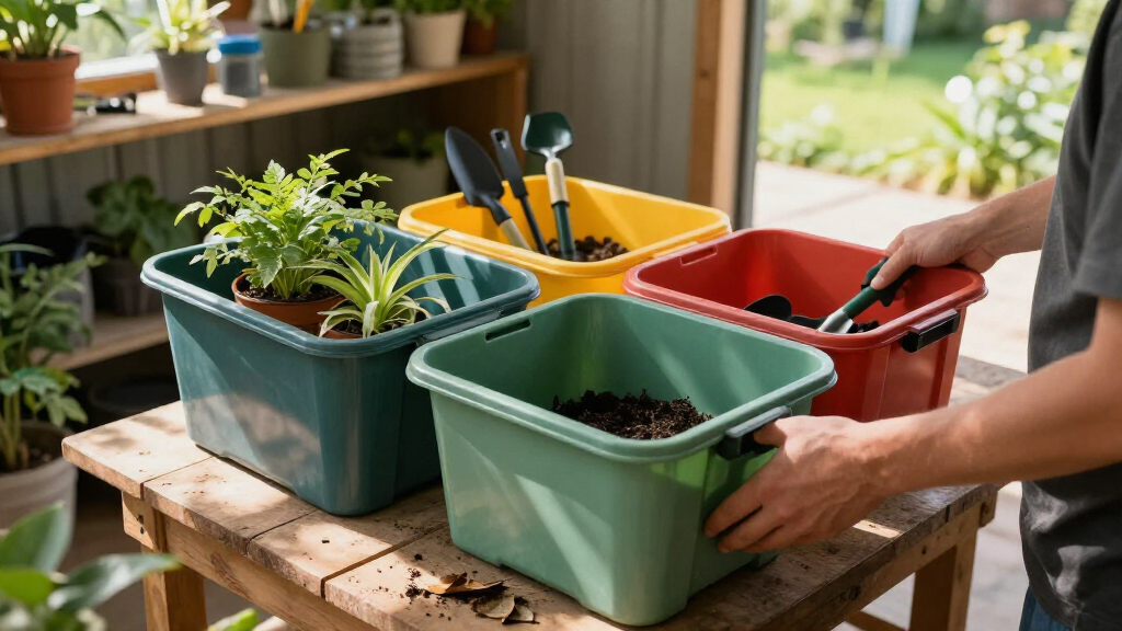 best plastic storage totes for gardening