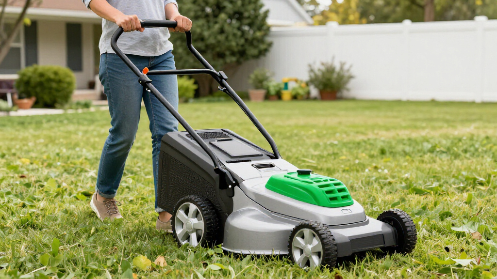 electric lawn mower self propelled