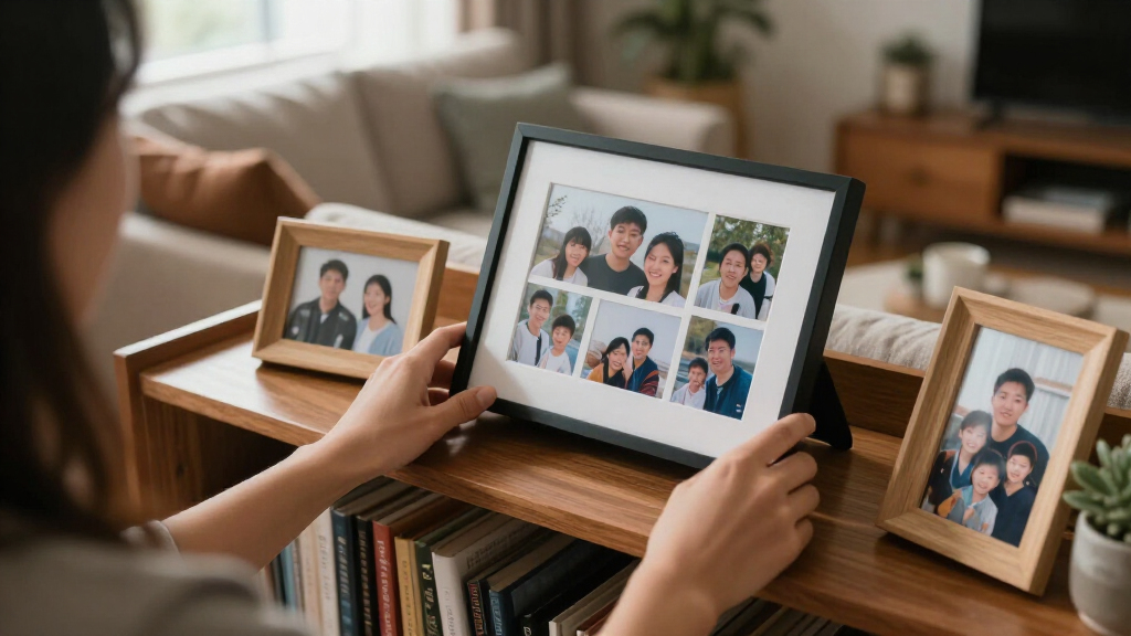 digital picture frames for memorial displays