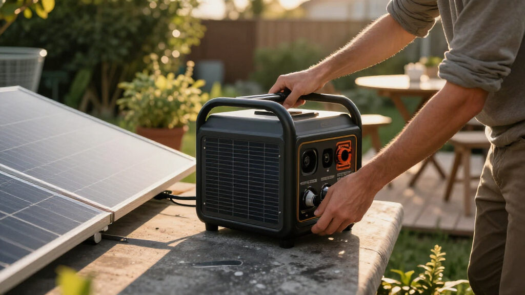 solar-powered backup generators