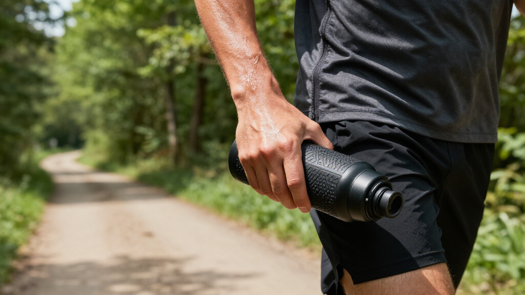 handheld running bottles ergonomic grip