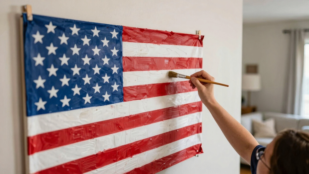 patriotic American flag wall art
