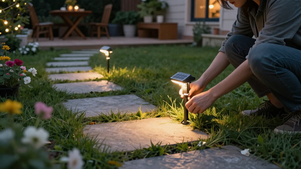 solar lights pathway