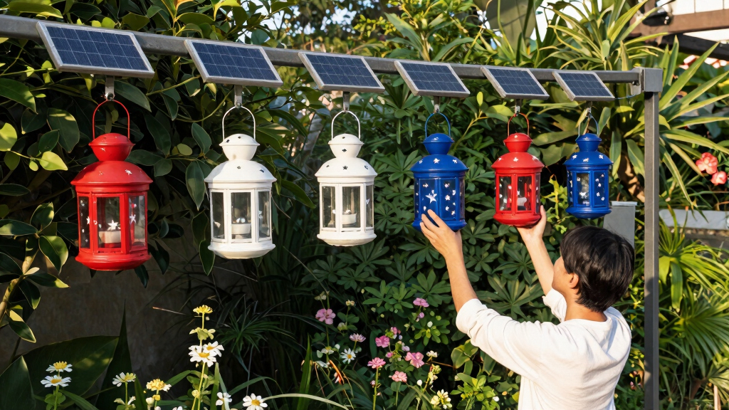 patriotic outdoor solar lights