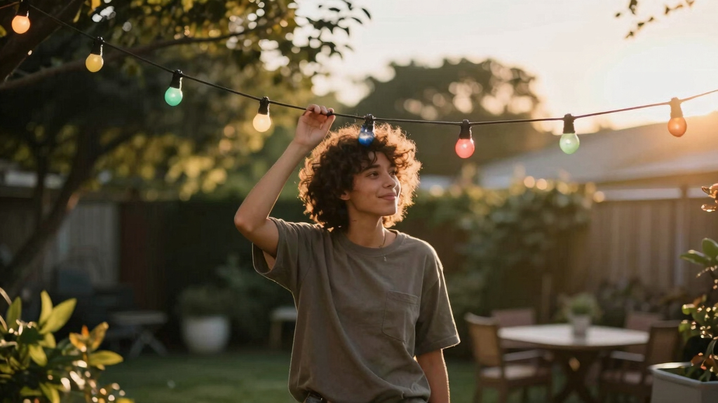 patriotic outdoor string lights