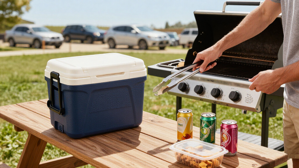 tailgating coolers and grills