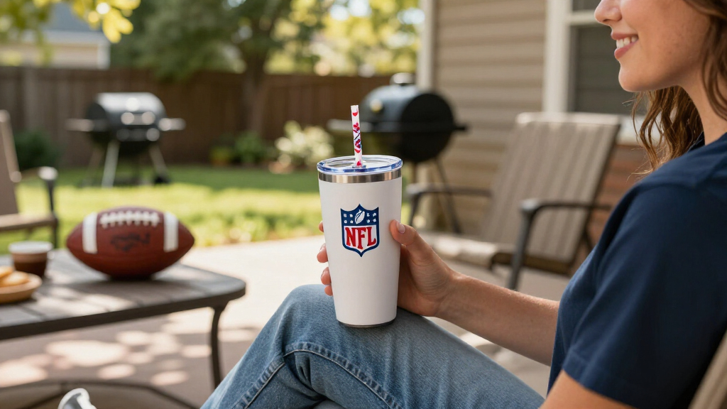 NFL team logo tumblers