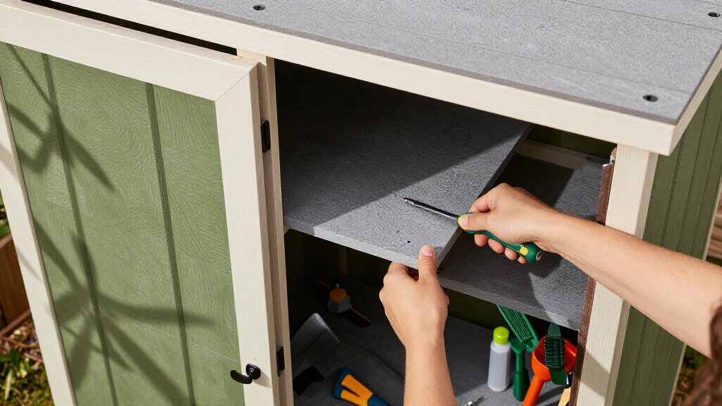 garden storage shed resin