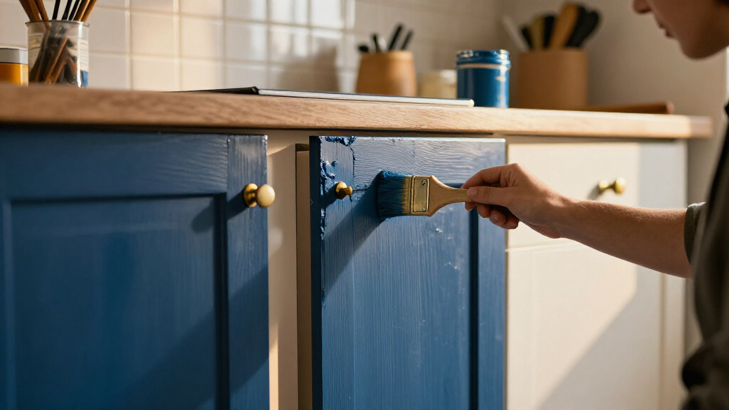 best blue kitchen cabinet paints