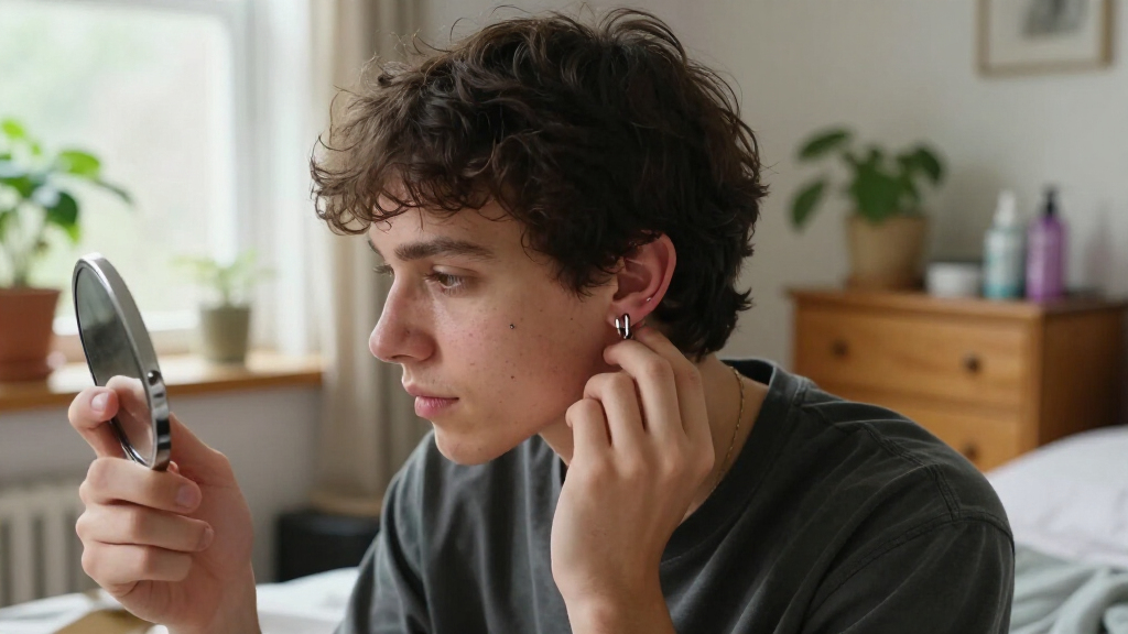 titanium cartilage piercing jewelry