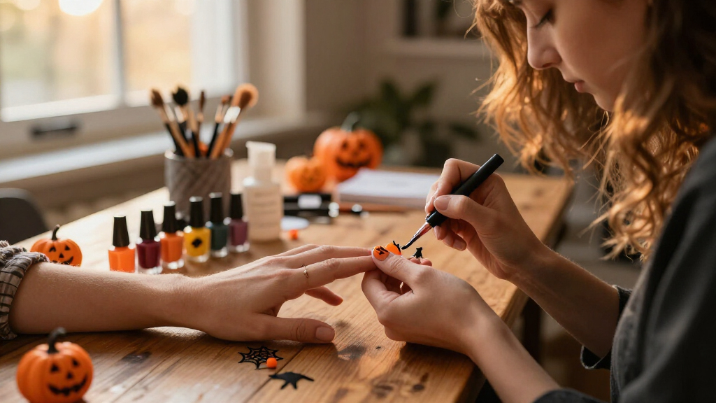 Halloween nail art brushes
