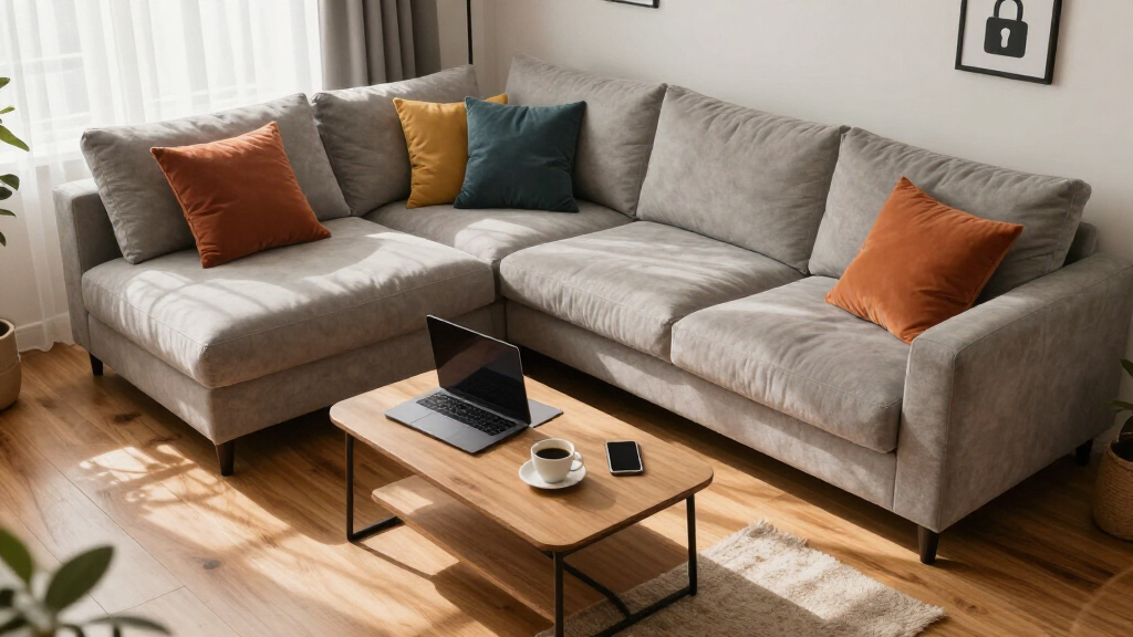 6 seat comfy modular sofa couch for living room