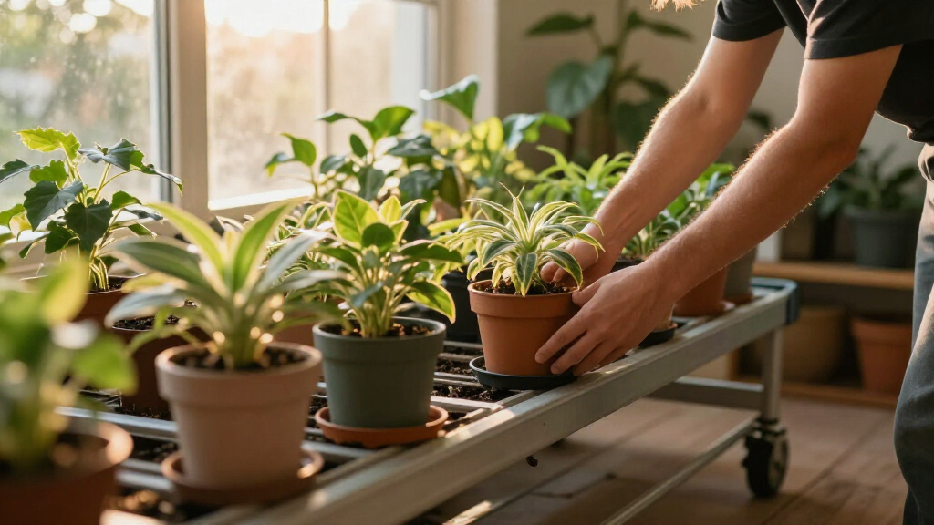 best rolling greenhouse bench system