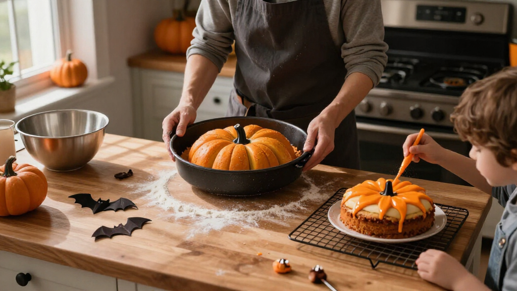 Halloween themed baking pans