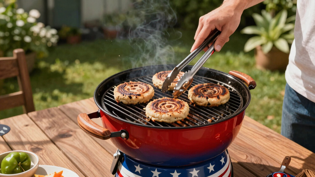 patriotic outdoor grilling tools
