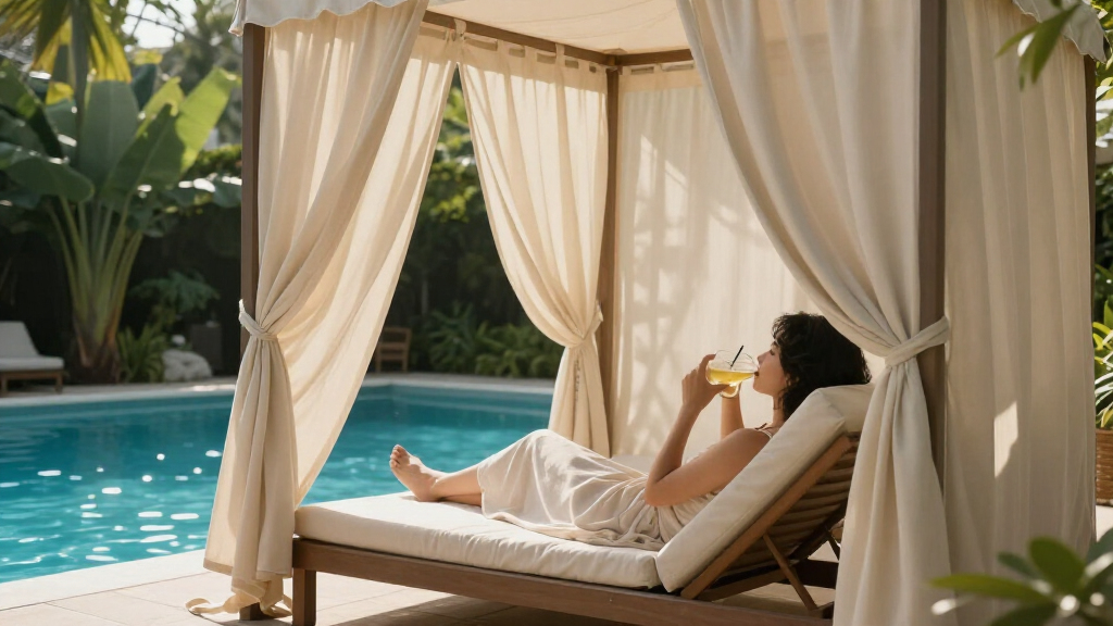poolside cabana tents