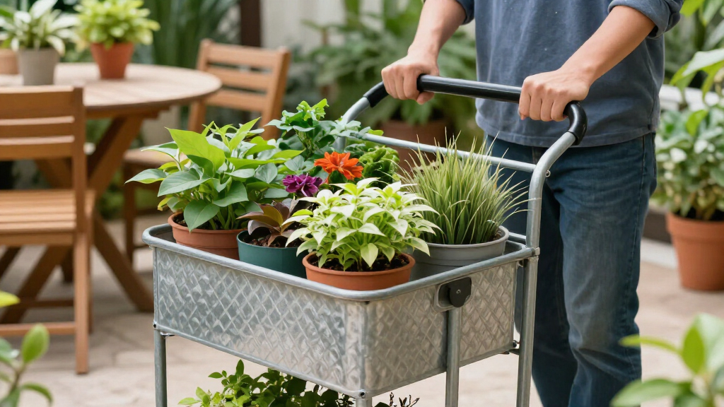 rolling plant caddies