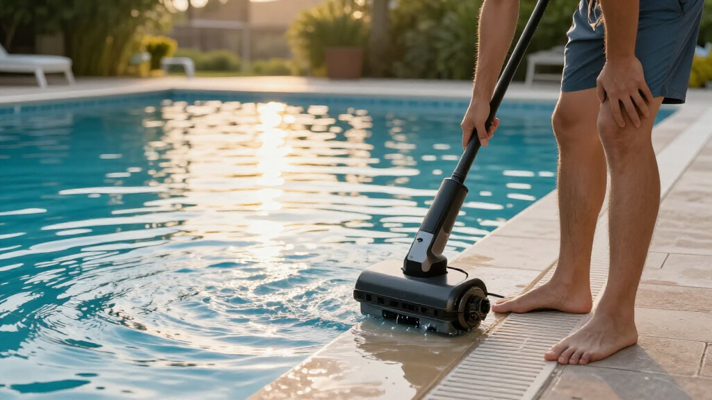 robotic pool cleaner with swivel cable