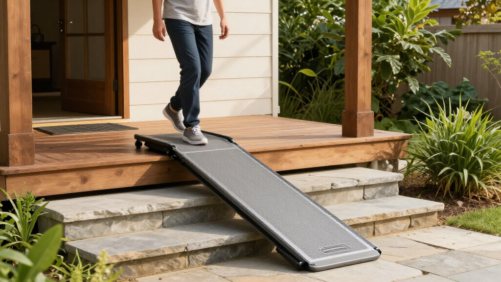 wheelchair ramp portable for home steps