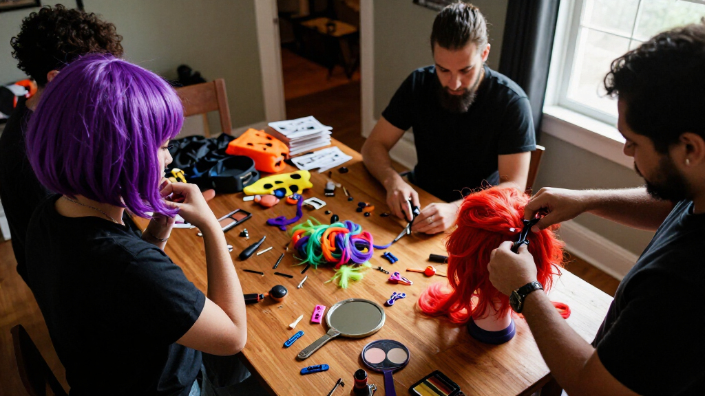 Halloween costume wigs