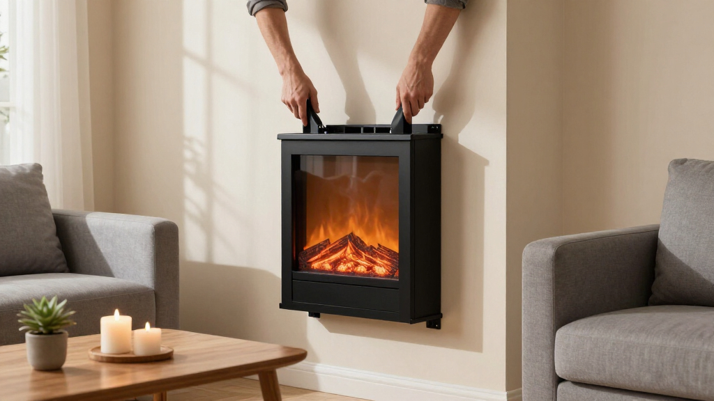 wall mounted electric fireplaces for living room