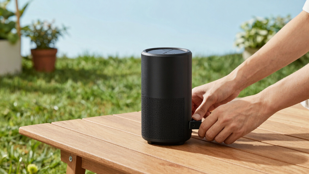 solar-powered outdoor speakers