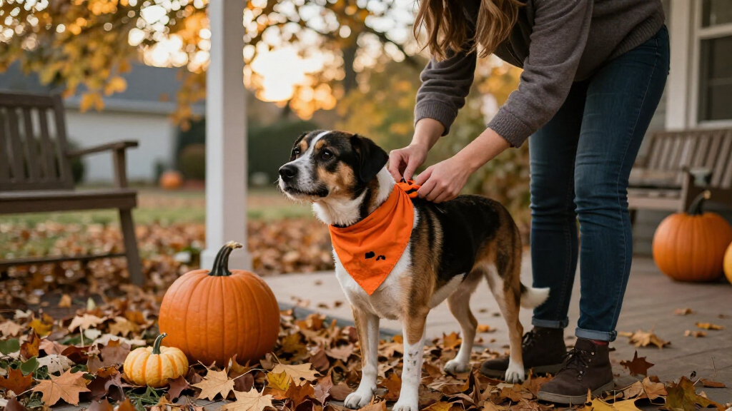 dog halloween bandanas