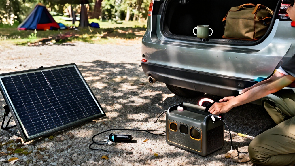 solar generator bundle with car charger