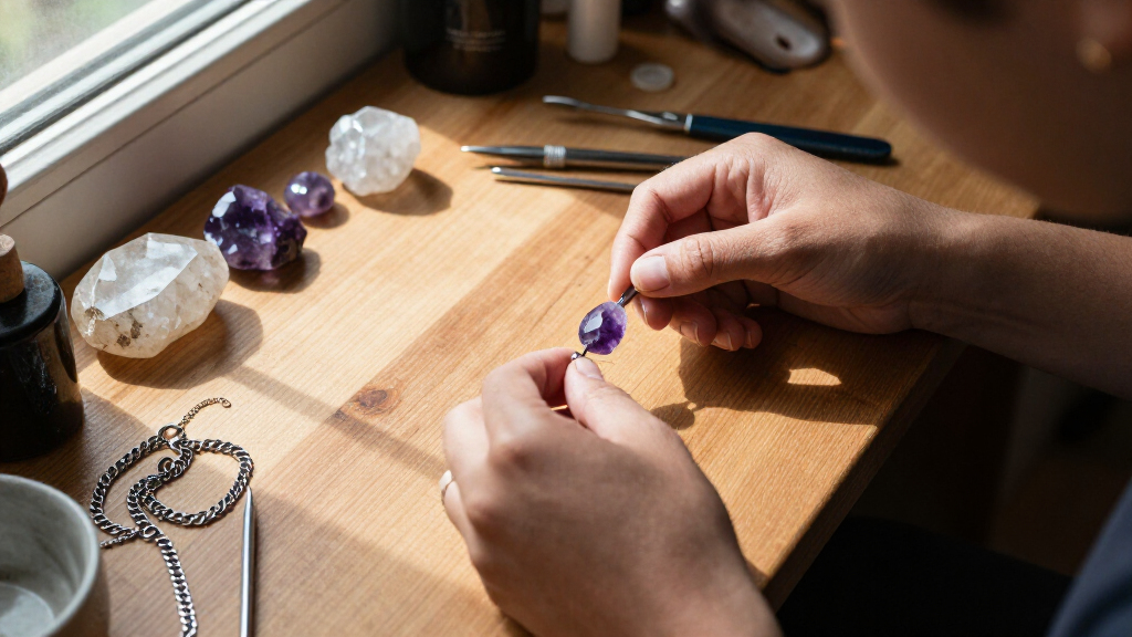crystal healing jewelry