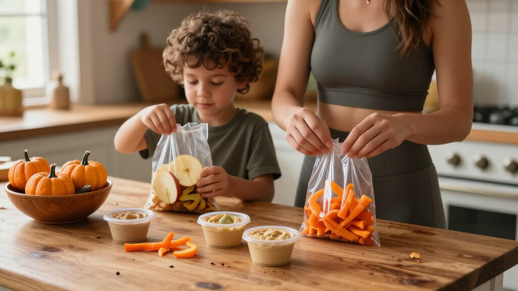 healthy Halloween snack packs