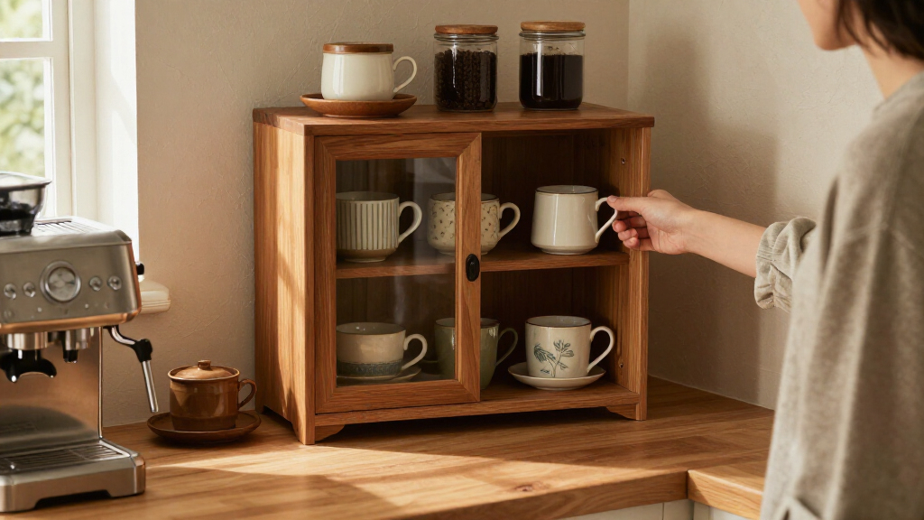 coffee bar cabinets
