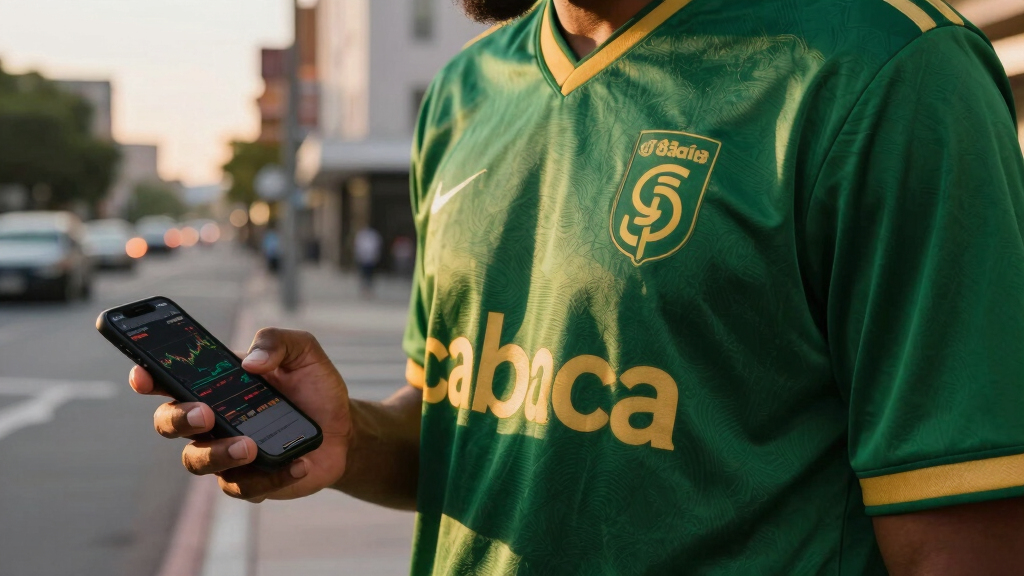 investment-themed soccer fan apparel