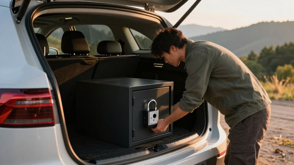 best car safe lock box for road trips