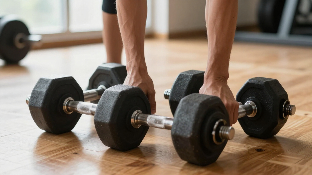 exercise fitness dumbbells adjustable