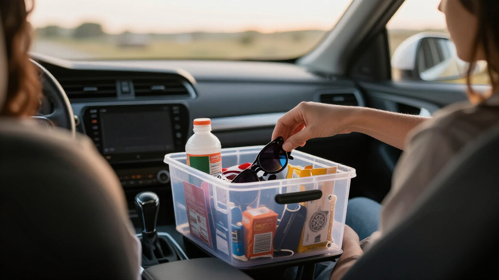 car interior organization bins