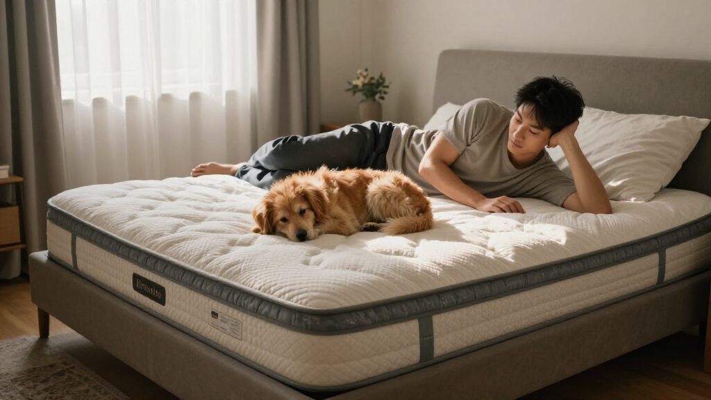 king mattress in a box for pet owners