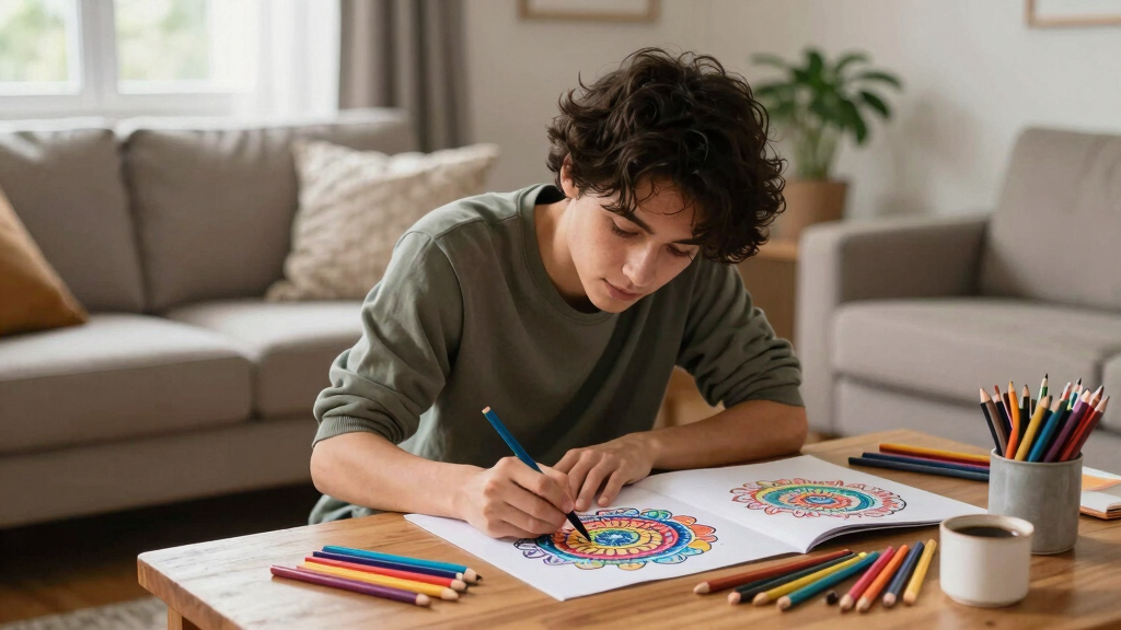 anxiety relief adult coloring books