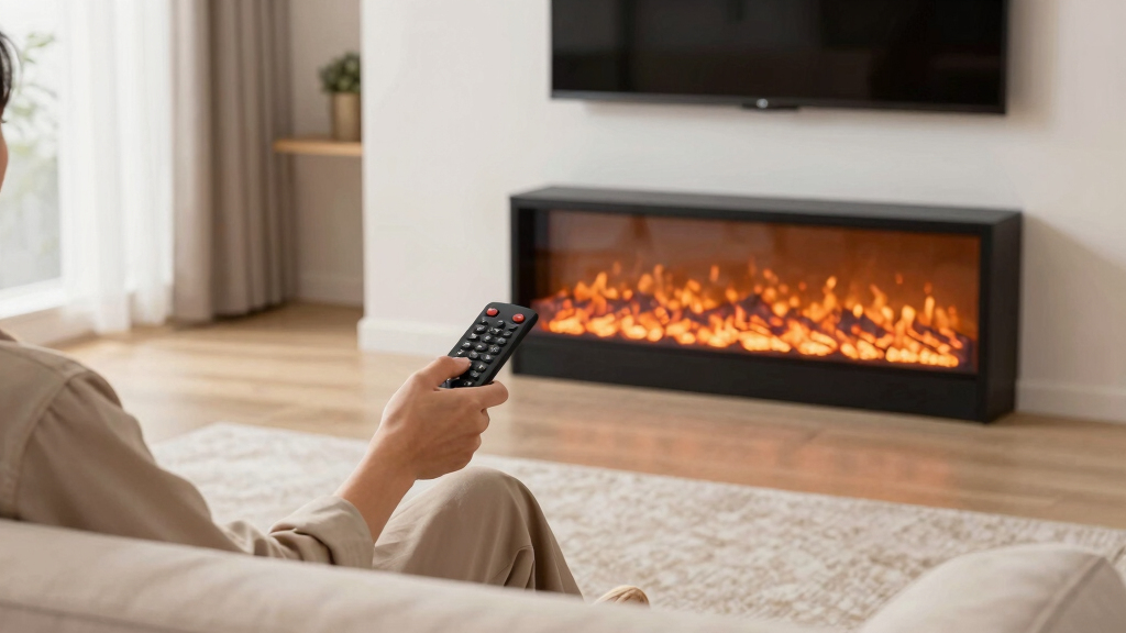 electric fireplaces with remote control