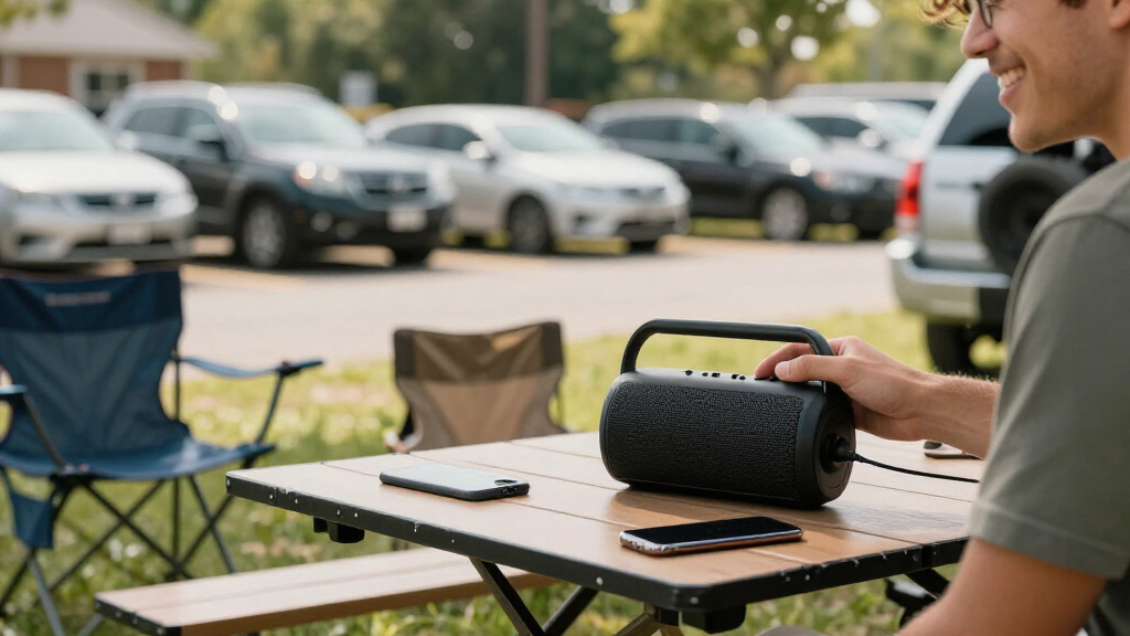 portable tailgating speaker system