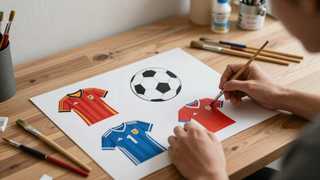 soccer-themed wall art